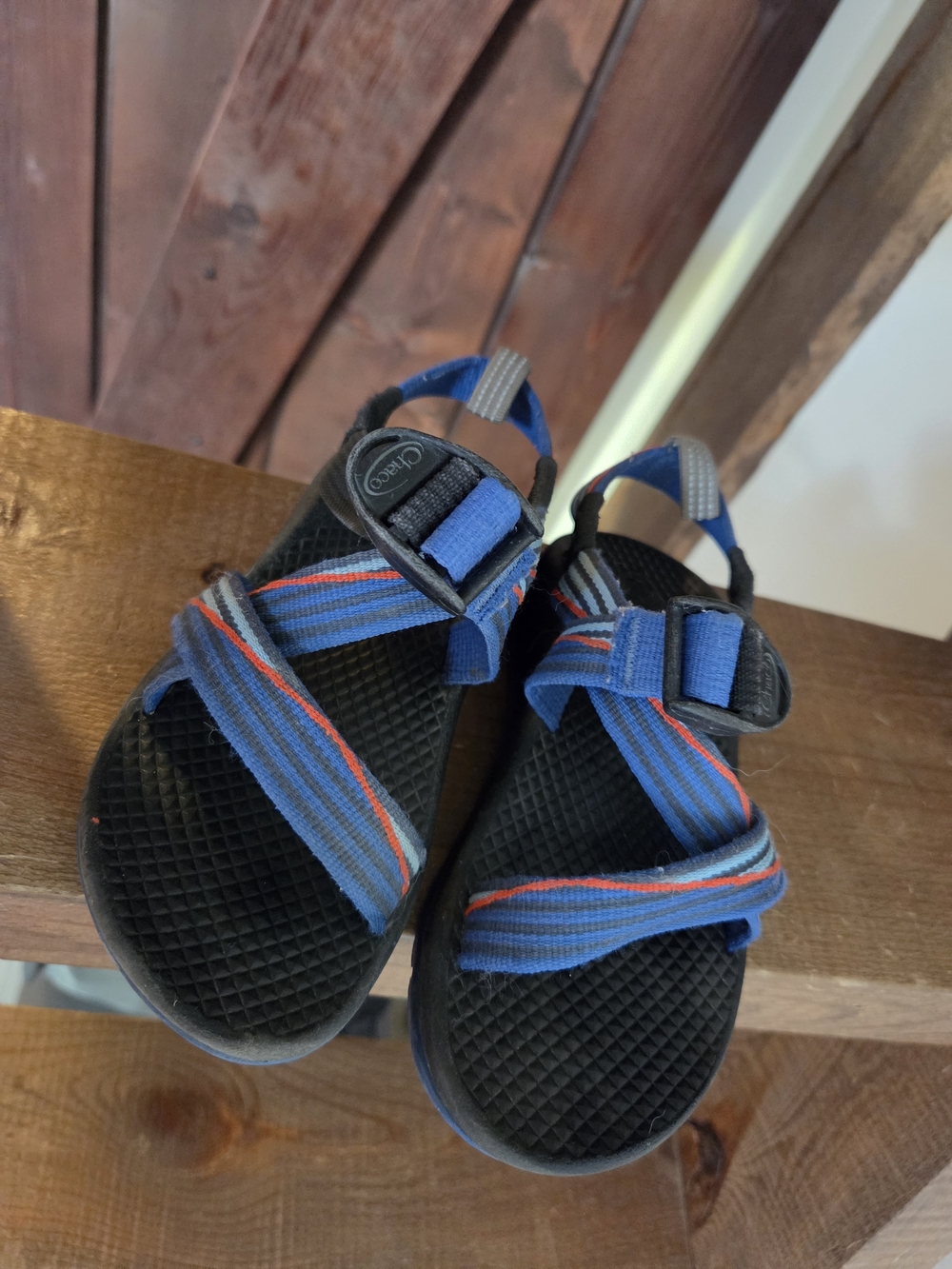 Chaco Kids' Blue Adjustable Strap Sandals